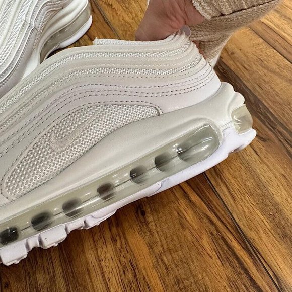 Nike Air Max 97 Triple White Women's Sneaker Sizes US7 NWT - Picture 7 of 9